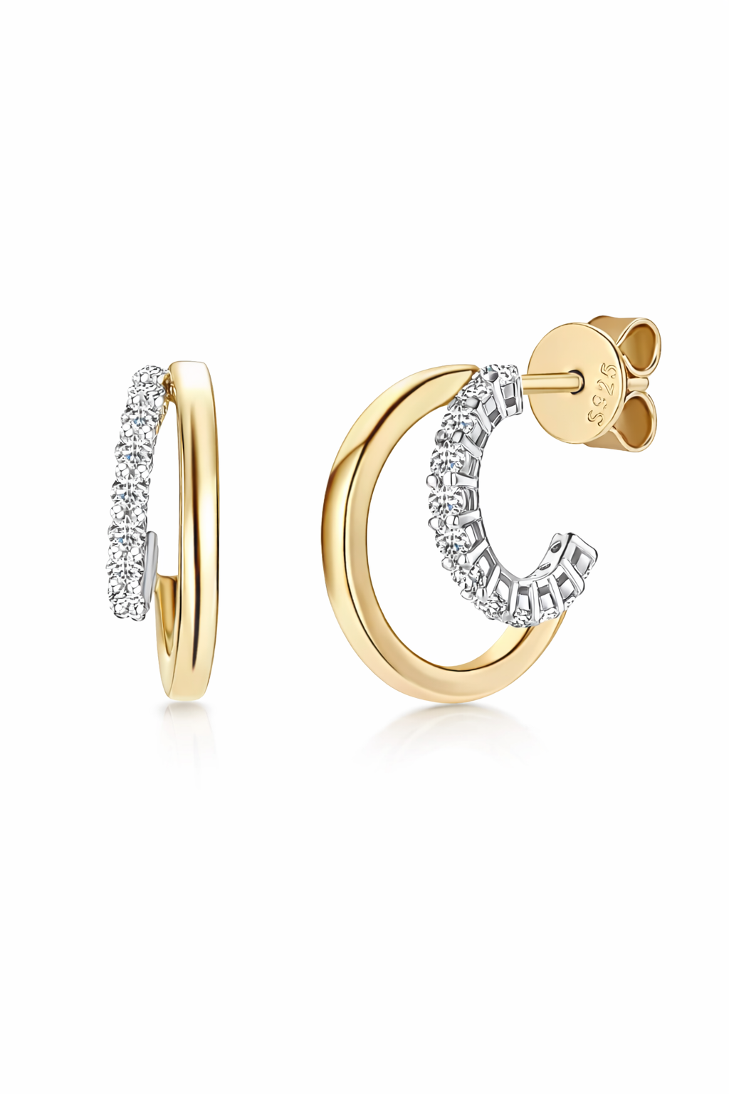 Two-Tone Moissanite _ Pair