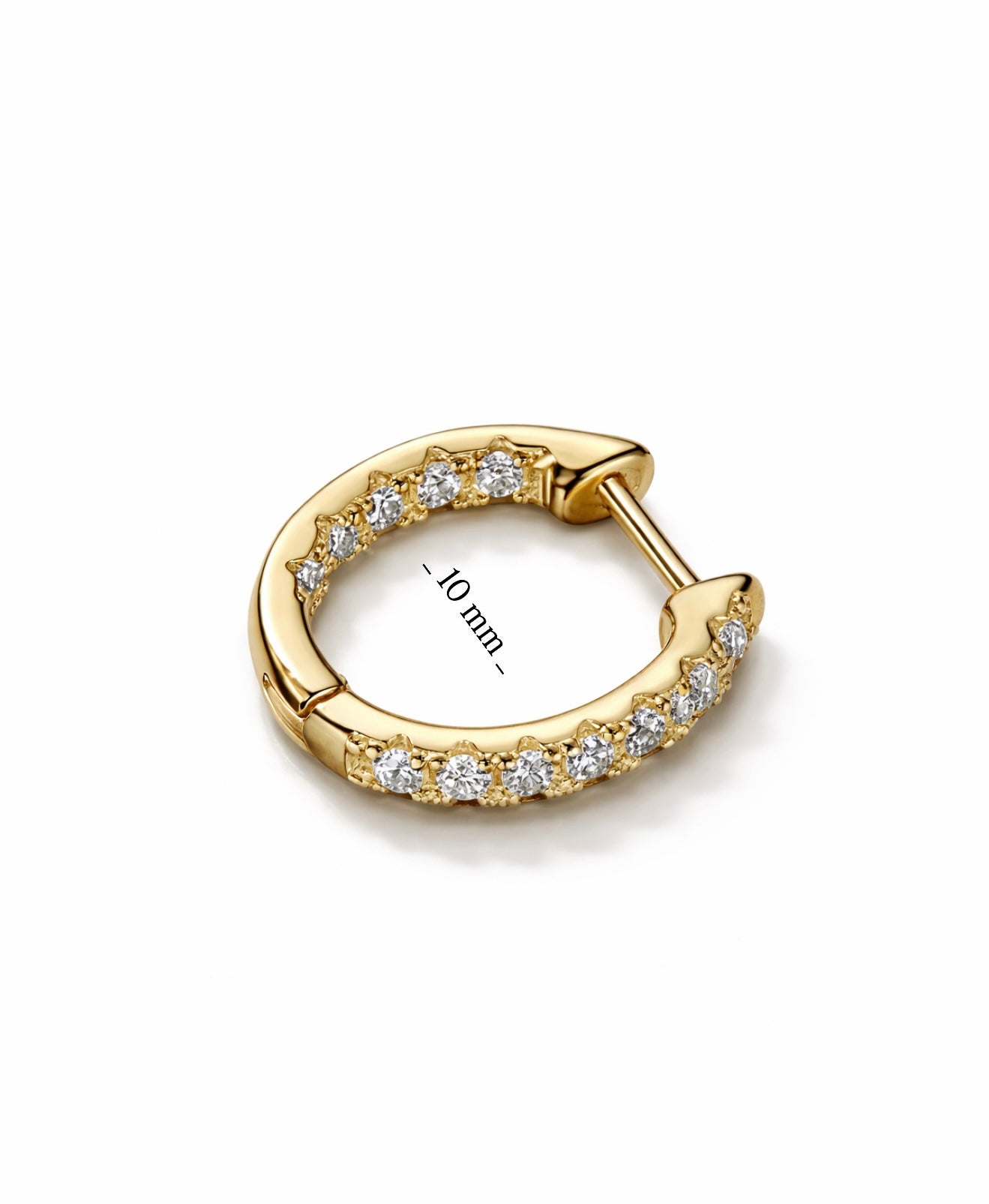 Simple Moissanite Hoop Earrings