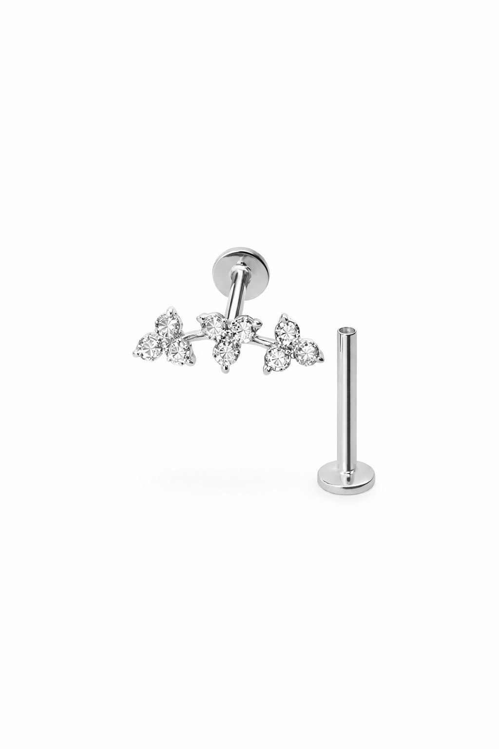 14k gold Lab Diamond.