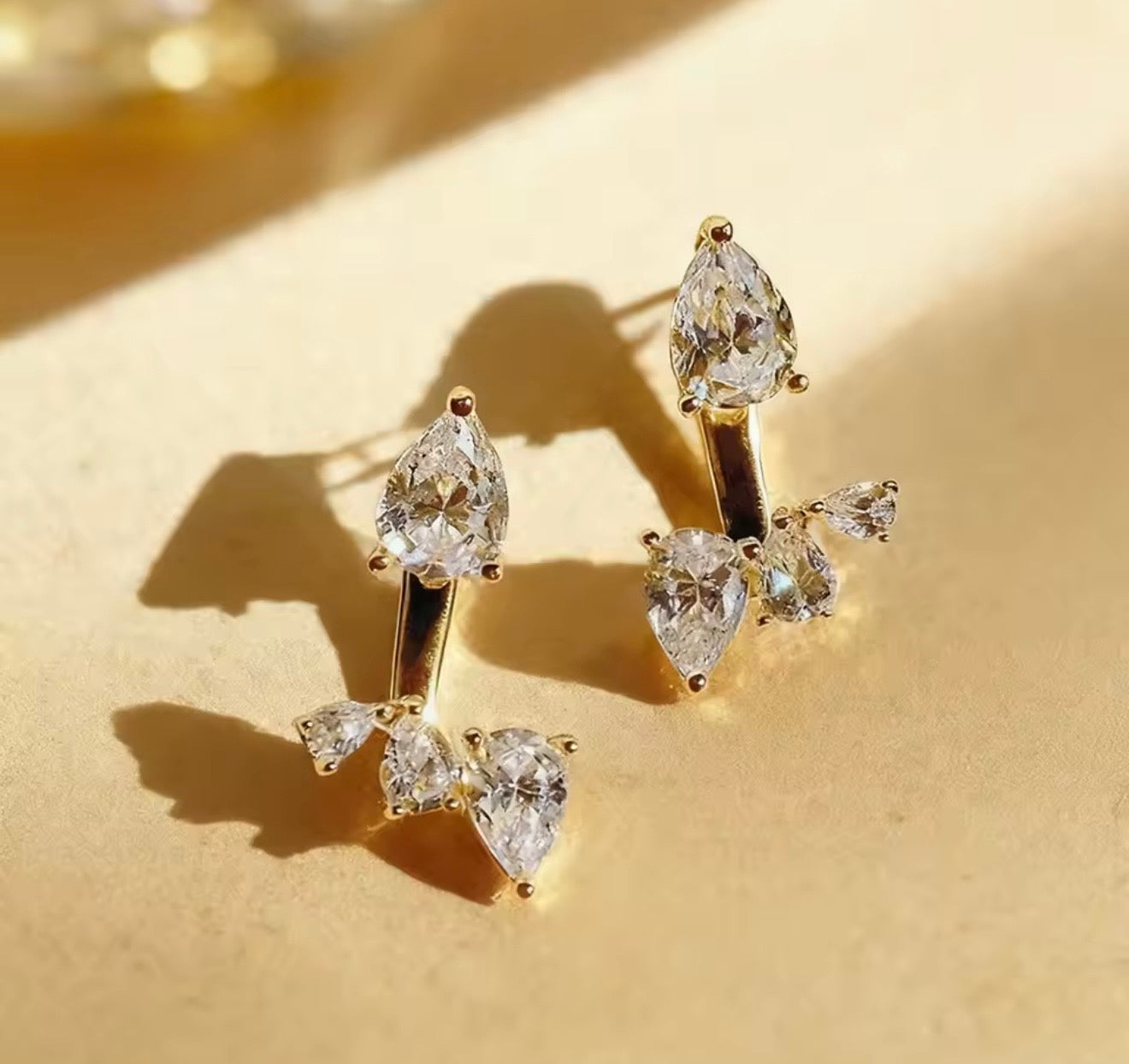 Moissanite Jacket Earring