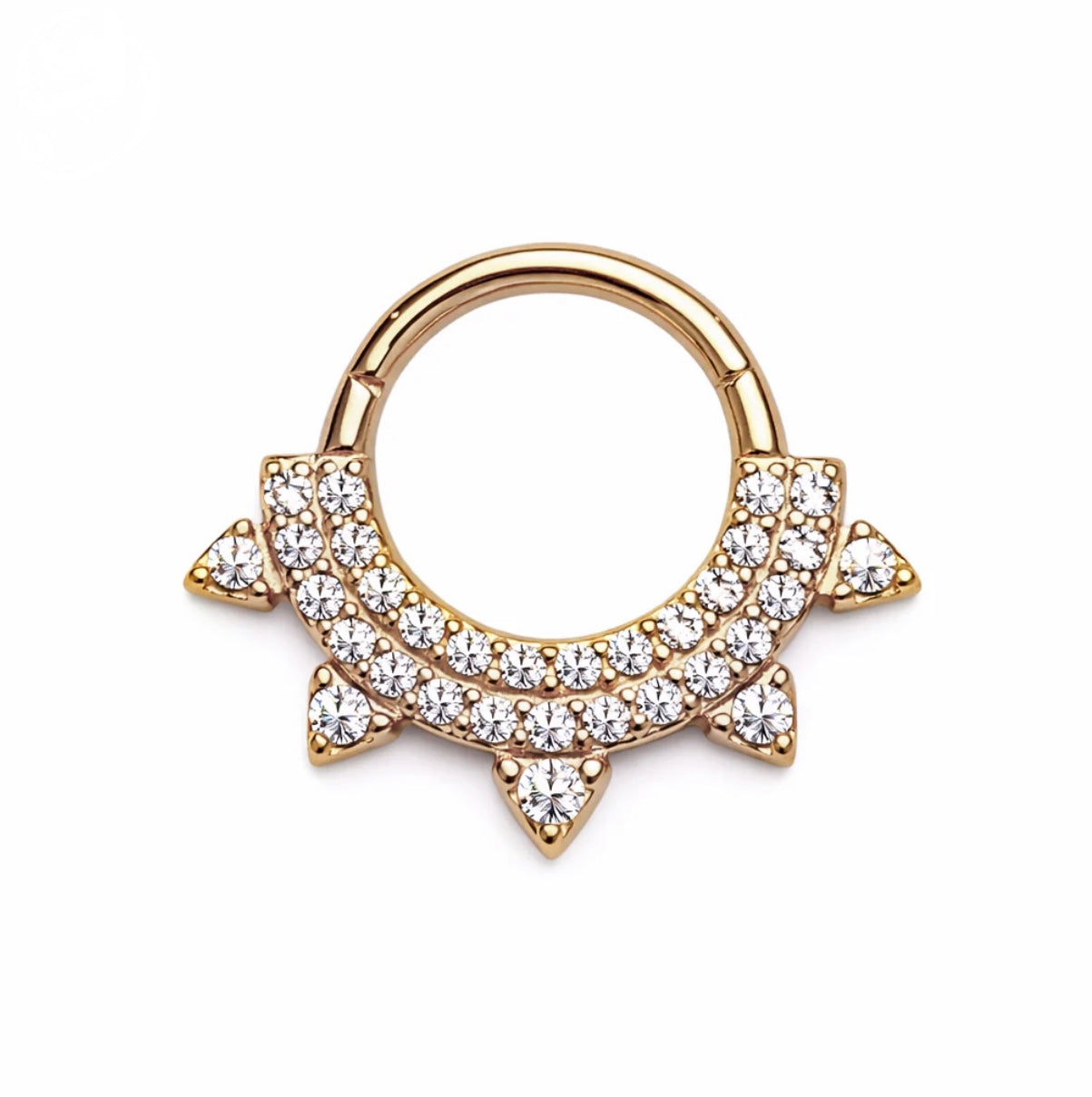 18k Gold Natural diamond-Daith