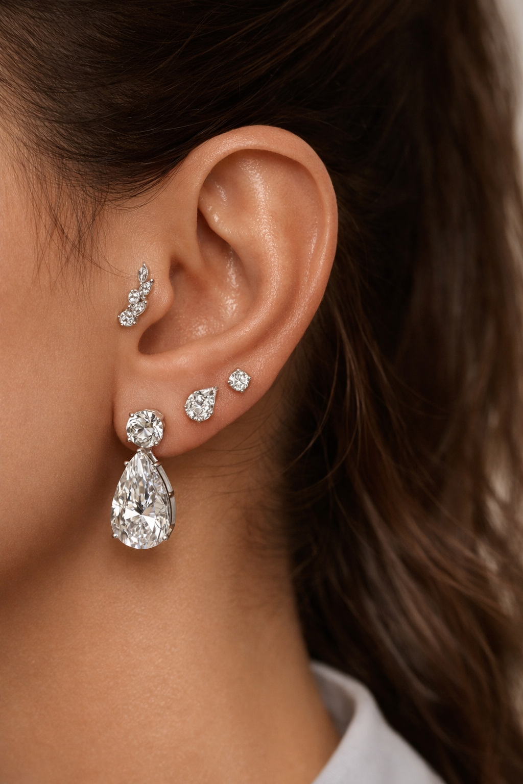 Premium Moissanite Drop Earrings