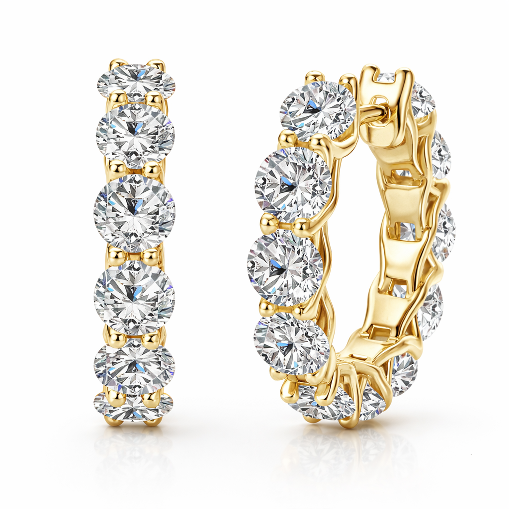 MOISSANITE BIG HOOP