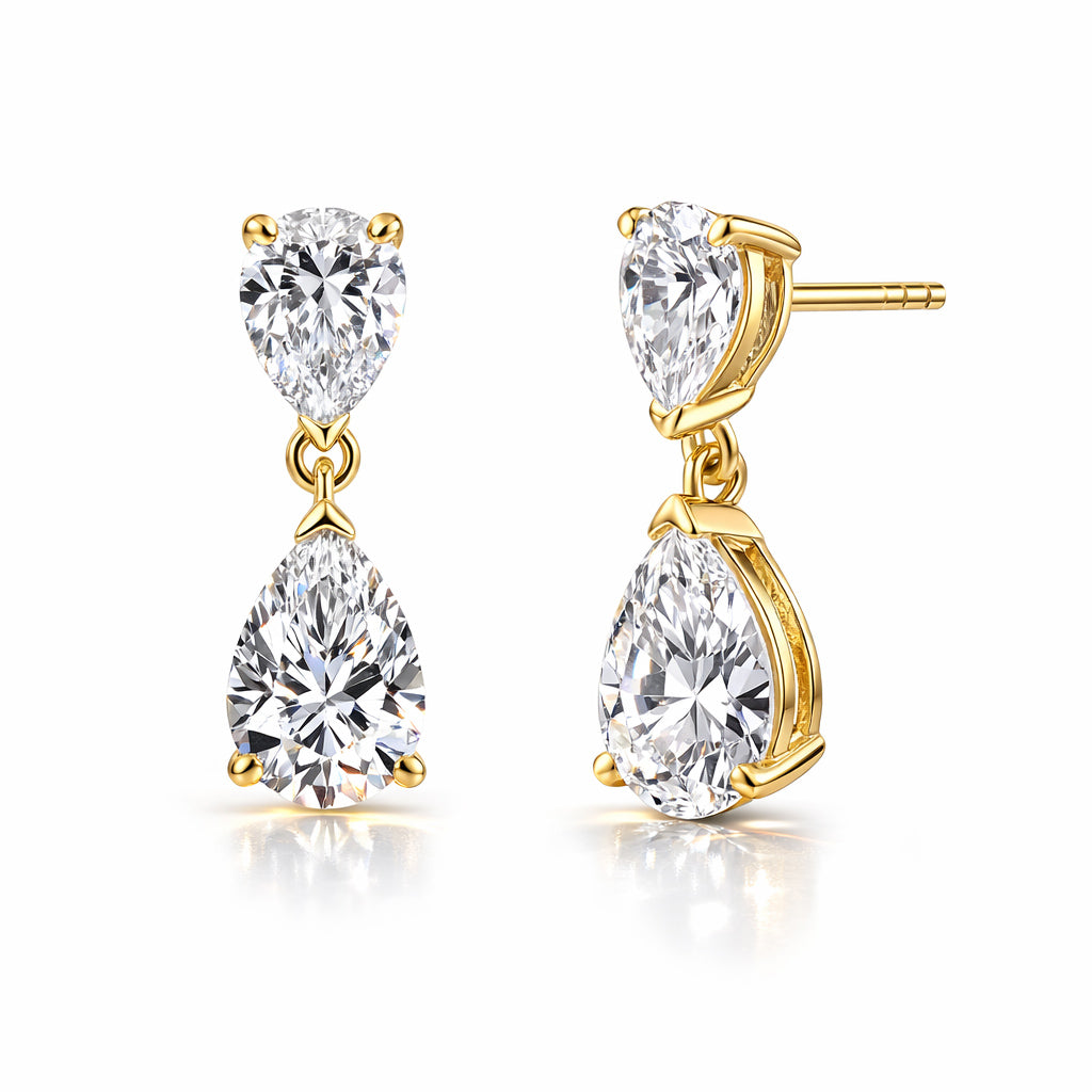 Moissanite Pear cut