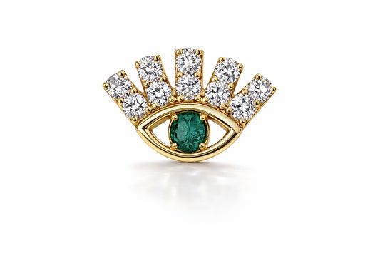 18k Gold natural Diamond stud