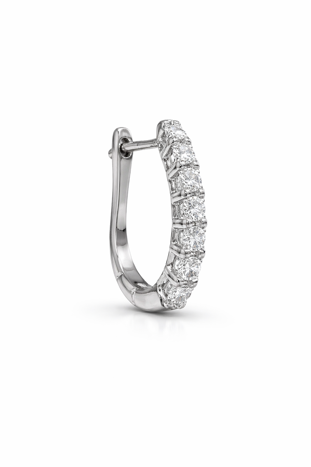 Moissanite Hoop