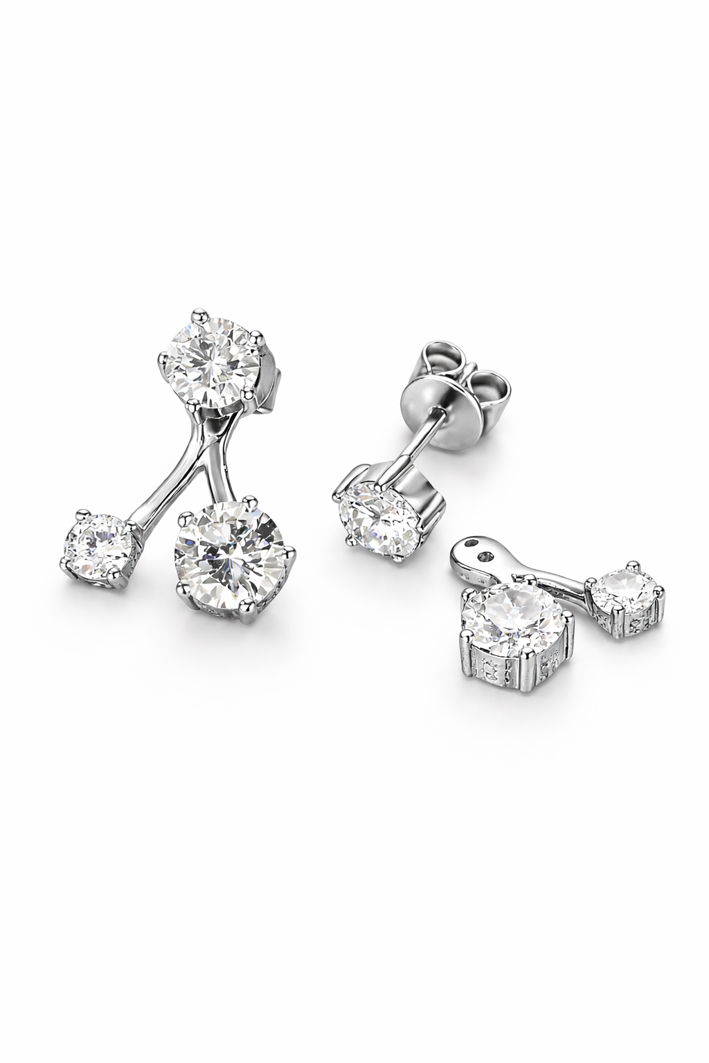 Moissanite Jacket Earring