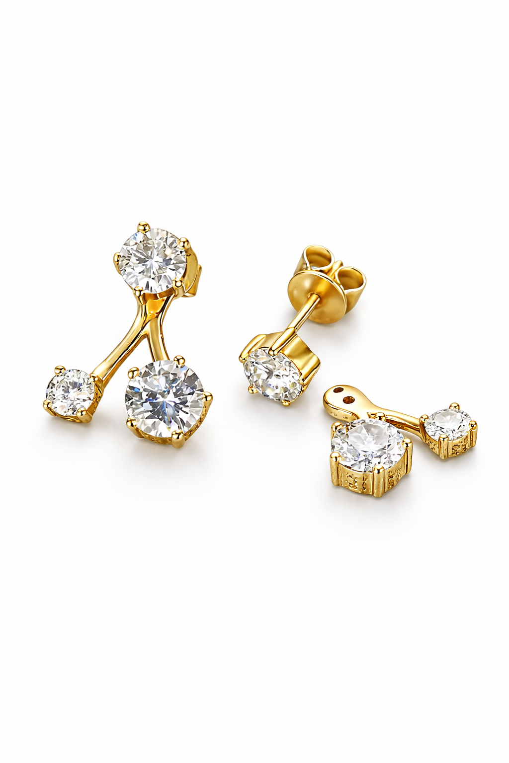 Moissanite Jacket Earring