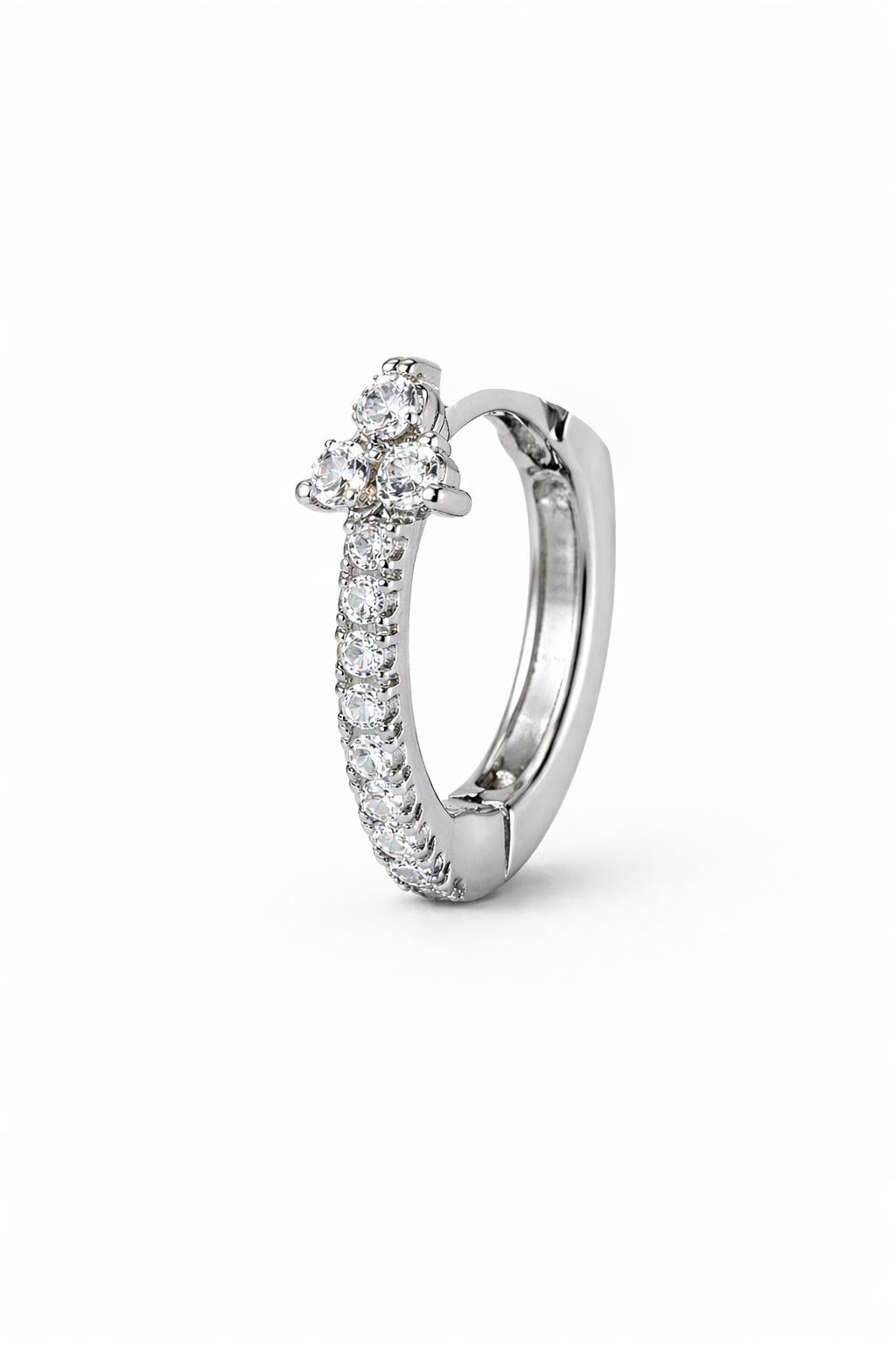 18k Gold Hoop CZ