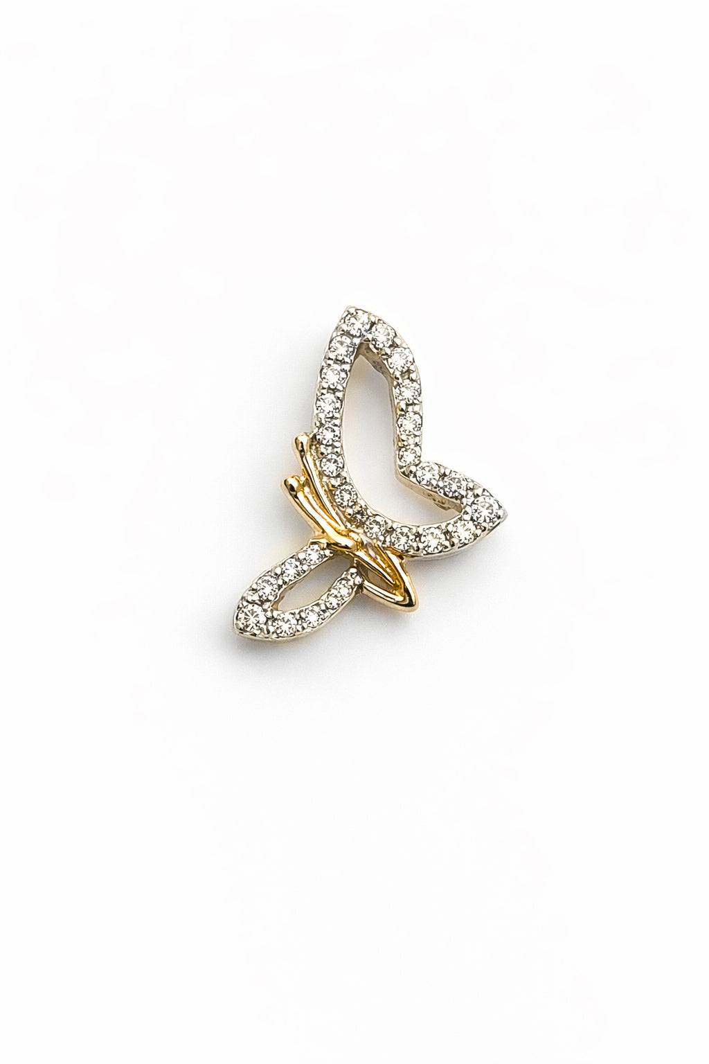 18kGold CZ Butterfly