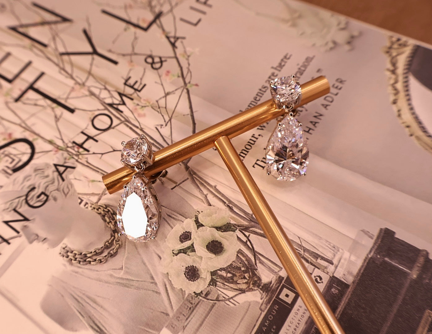 Premium Moissanite Drop Earrings