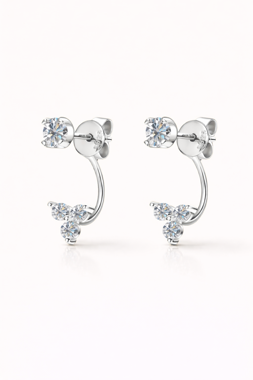 Moissanite Jacket Earring
