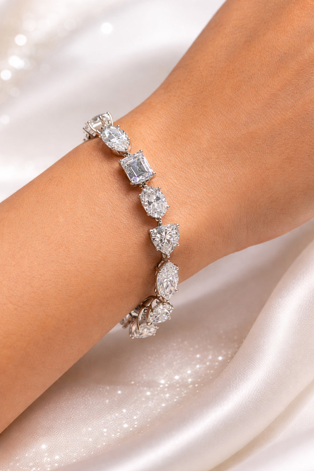 Moissanite White Bracelet