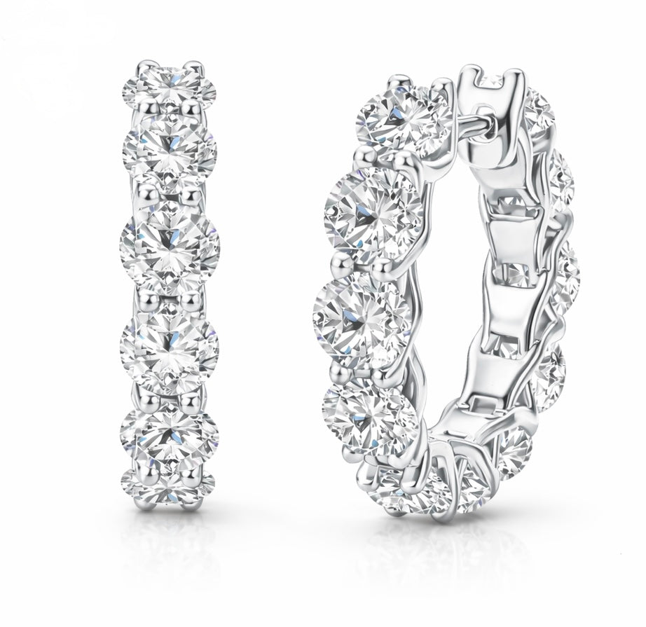 MOISSANITE BIG HOOP