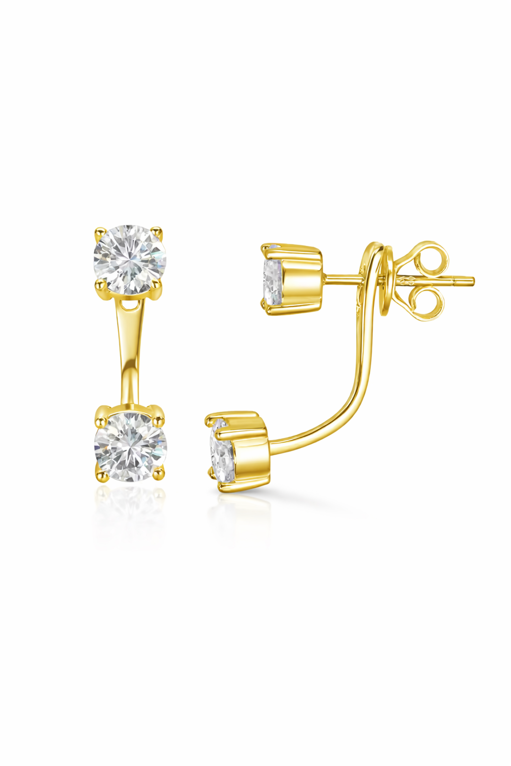 Moissanite Jacket Earring