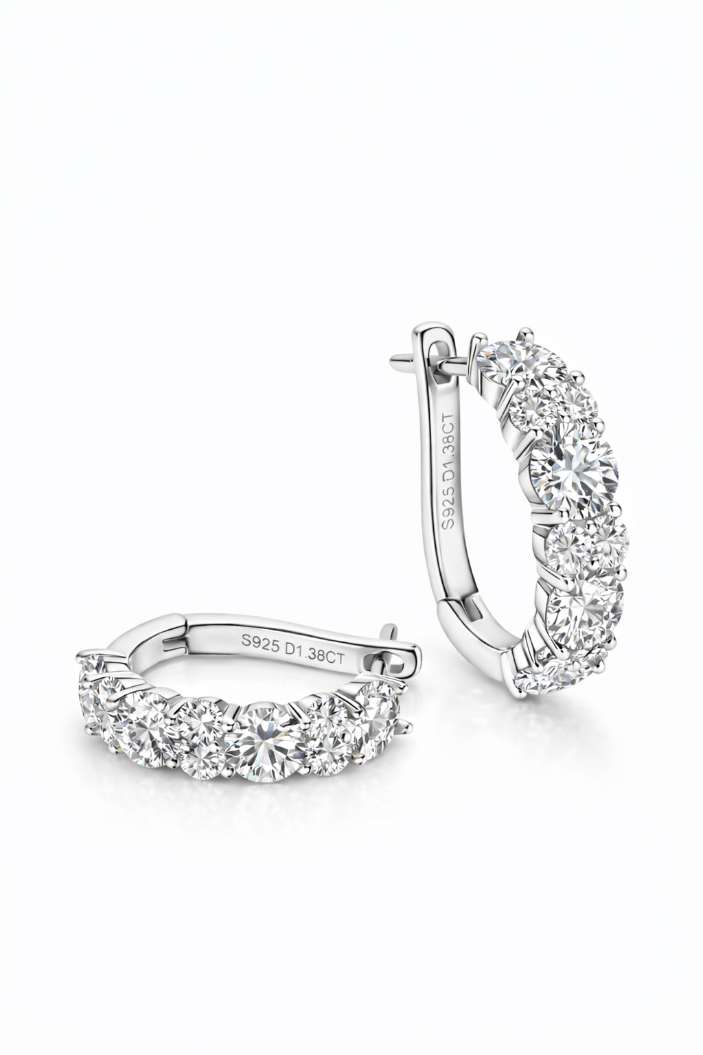 Moissanite Big Hoop