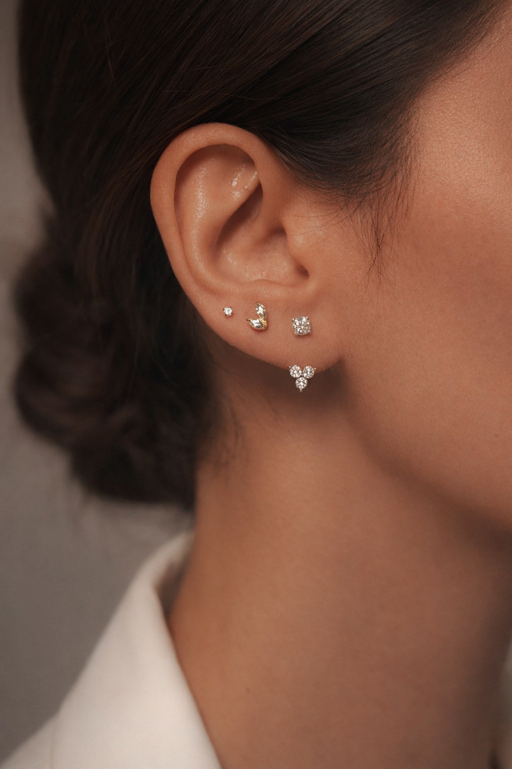 Moissanite Jacket Earring