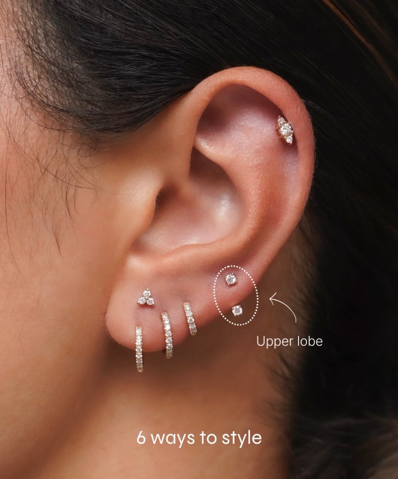 14k Gold U Design