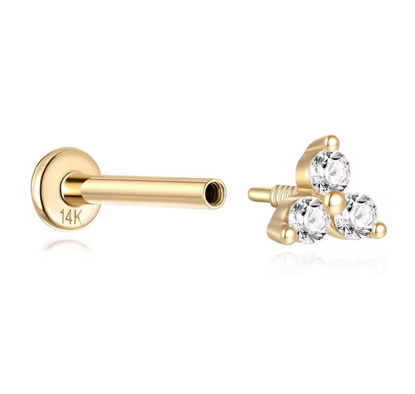 14k Gold stud
