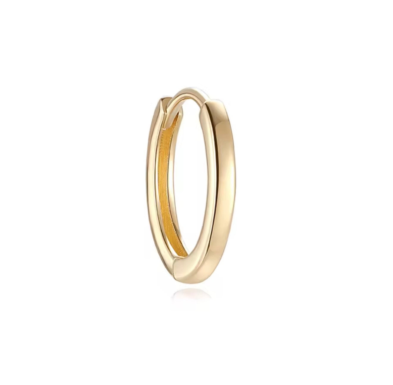 14k Gold Basic Hoop