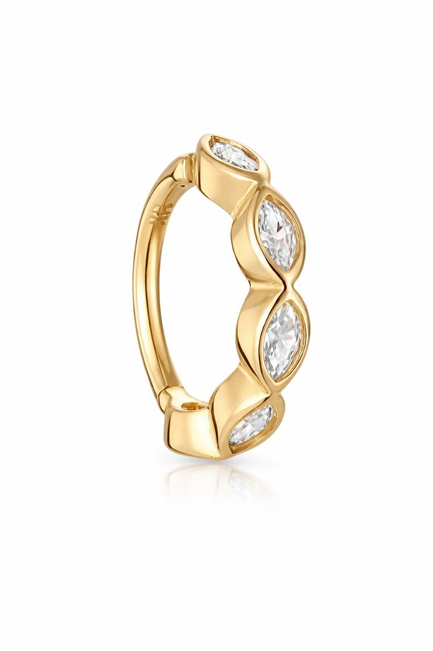 14k Gold Hoop.