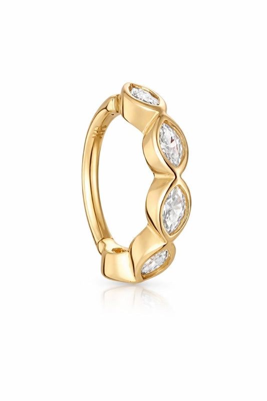 14k Gold Hoop.