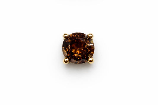 18k Gold 0.5 CT Brown Diamond