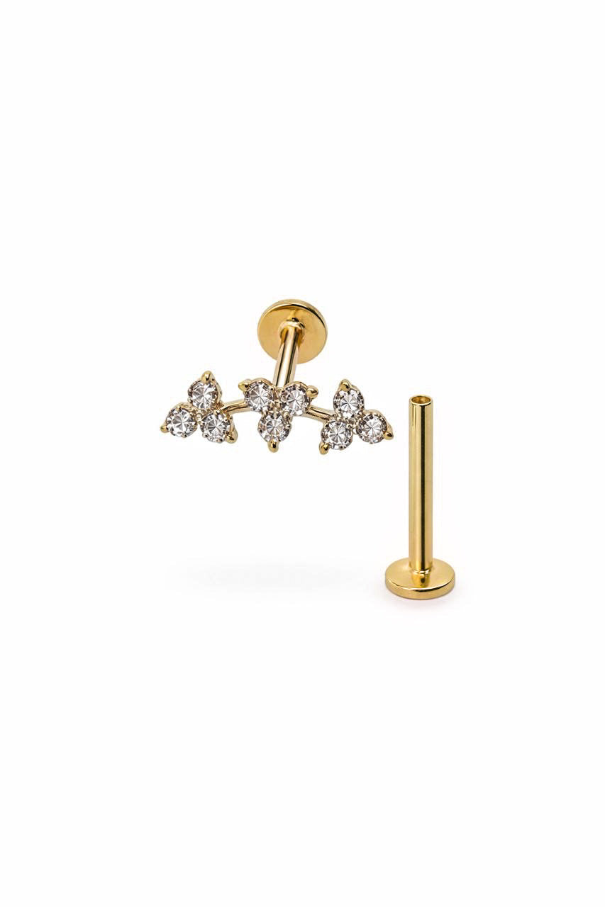14k Gold with Lab Diamond